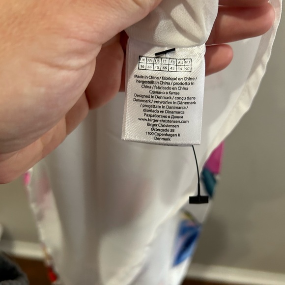 NWT Rotate Birger Christensen Noon Floral Print Cutout Puff Sleeve Midi Dress - Picture 11 of 11